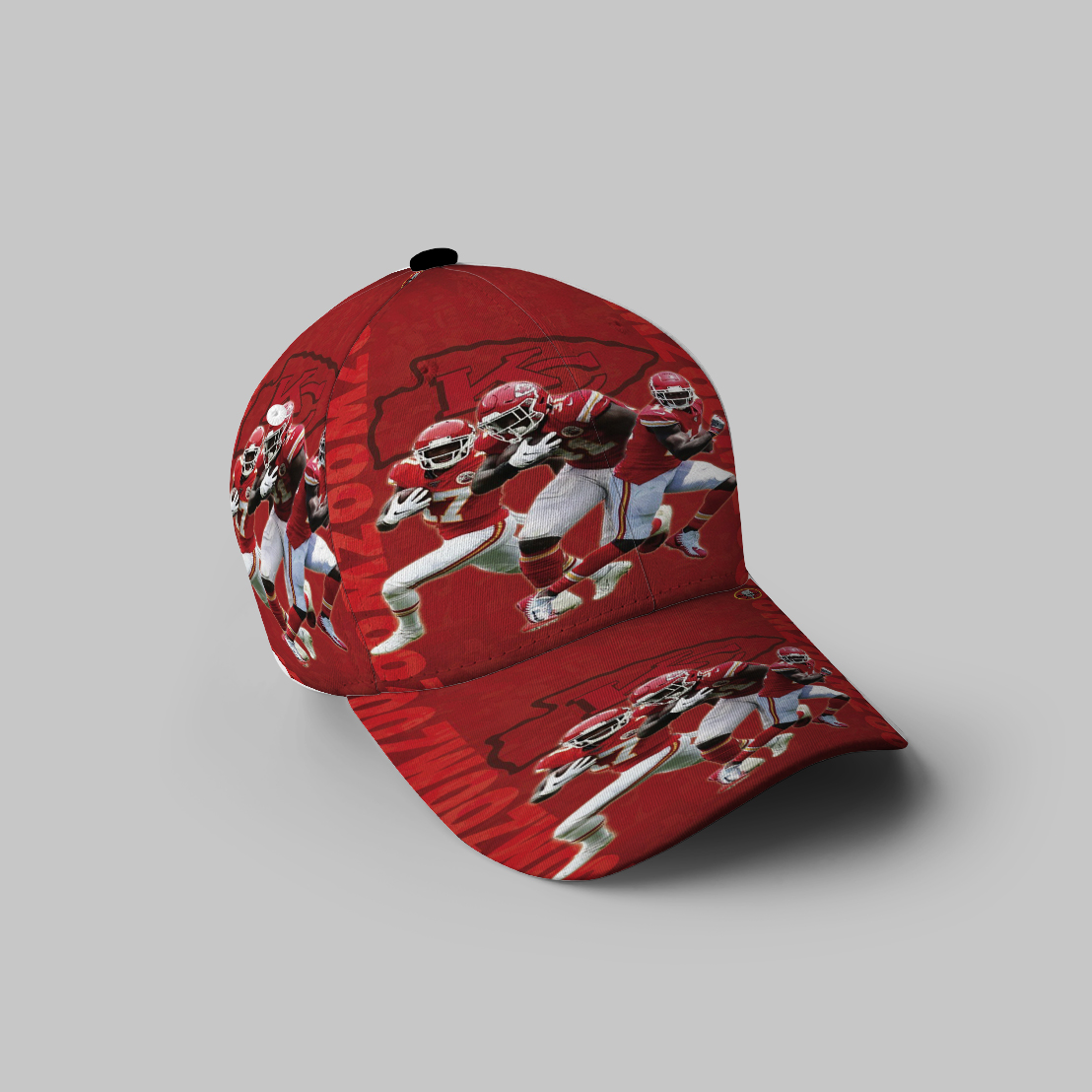 Kansas City Chiefs Team V7 3D Printing Baseball Cap Classic Hat