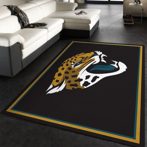 Jacksonville Jaguars Rug Football Rug All Over Print Logo Custom Area Rug Carpet Full Sizes Home Living Rug Carpet Decor