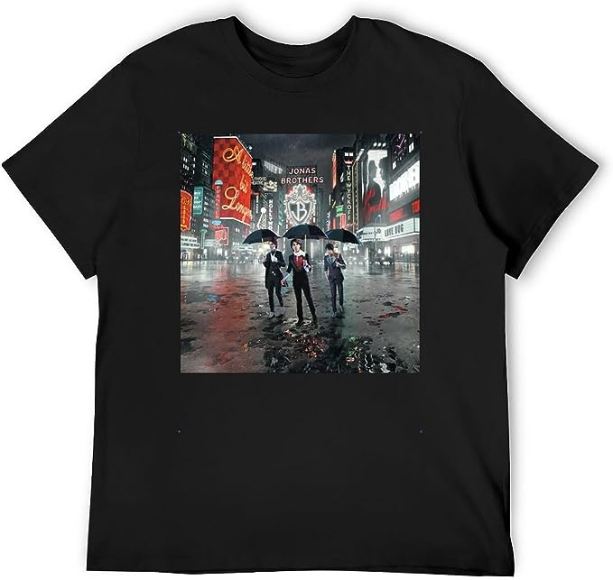 T Shirt Men Short Sleeve Round Neck Fashion Cotton Tee, Jonas Brothers Shirt