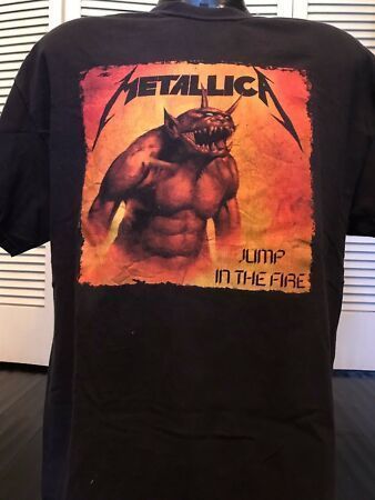 New Metallica Jump Tour Shirt Megadeth Rock Slayer Metal Wasp Priest Ozzy Dio Fashio Shirt