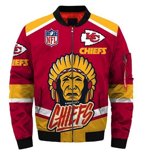 Kansas City Chiefs Pink 3d Printed Unisex Bomber Jacket