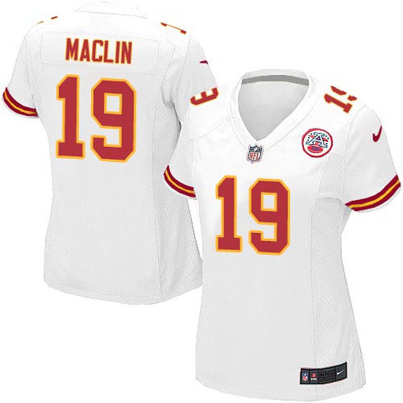 Women Jeremy Maclin #19 Kansas City Chiefs White Away Limited Jersey