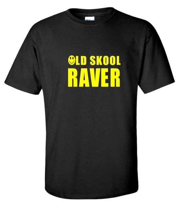 Old School Raver 80S 90S Dance Rave Music Shirt