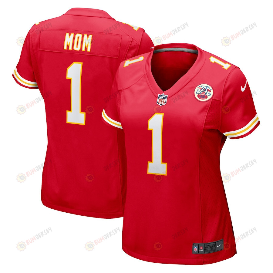 Number 1 Mom Kansas City Chiefs Game Women Jersey – Red