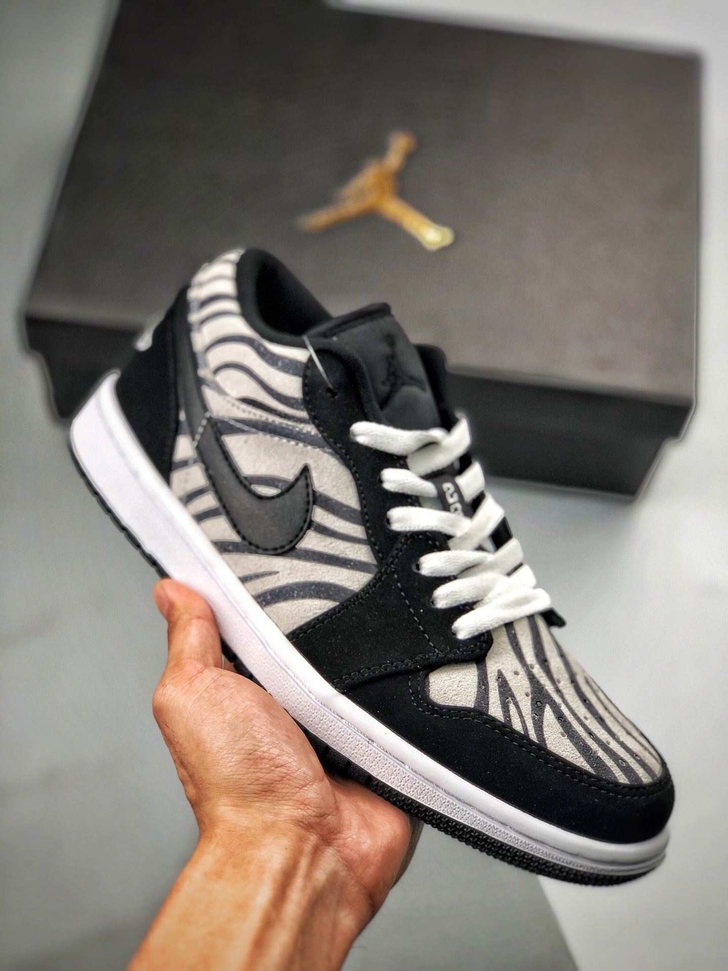 JD 1 Low Zebra BlackWhite-Sail 5341803