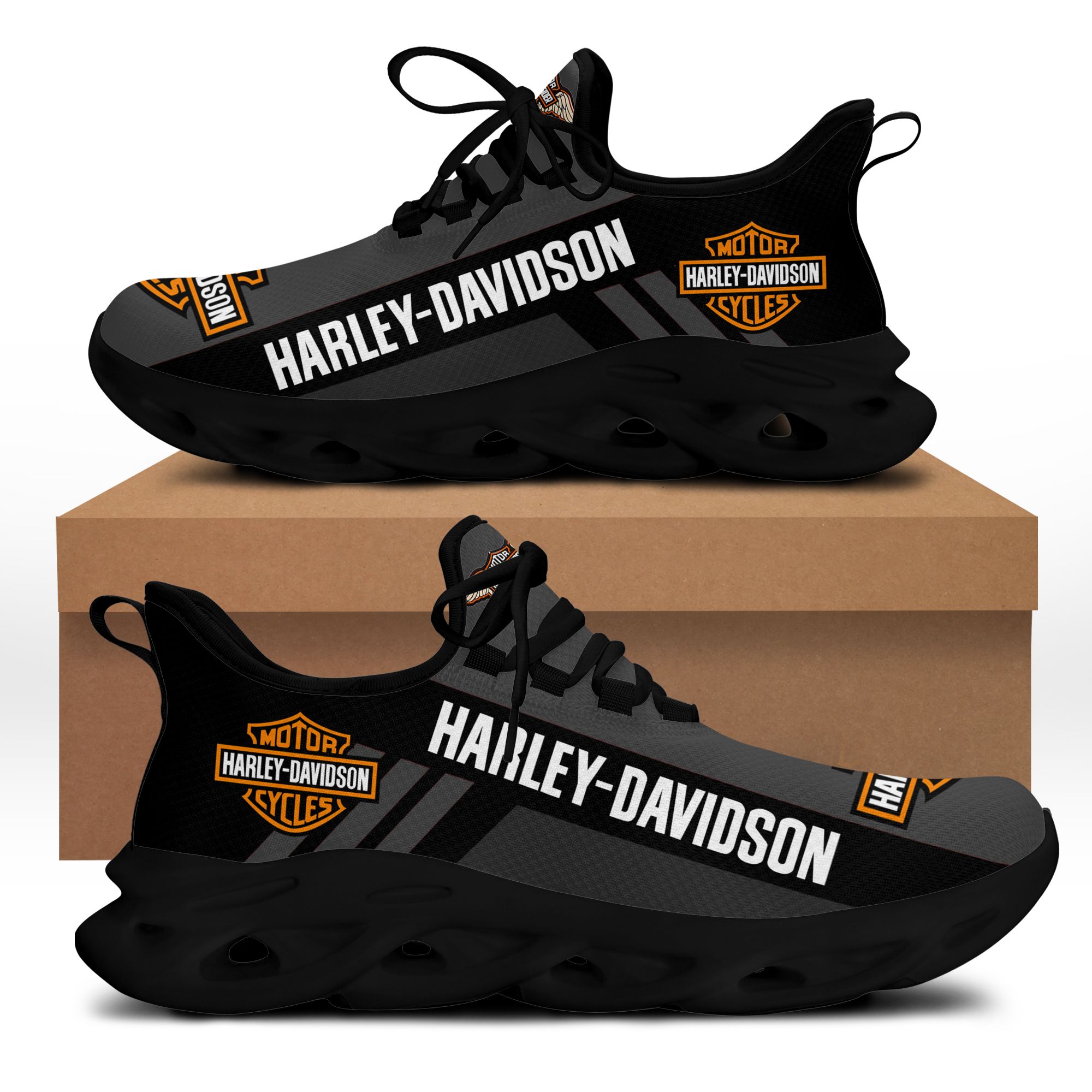 HARLEY DAVIDSON AN-HT BS Running Shoes Ver 1 (Black)