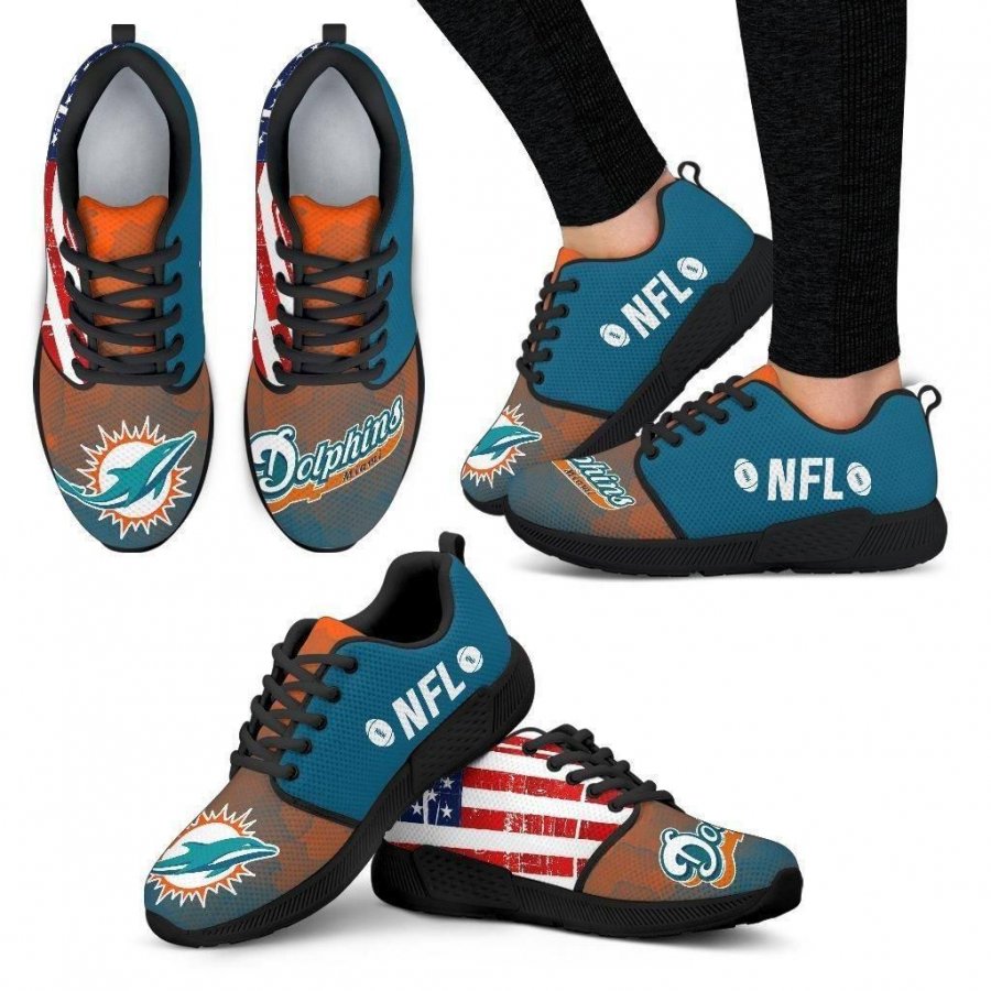 Simple Fashion Miami Dolphins Shoes Athletic Sneakers #501