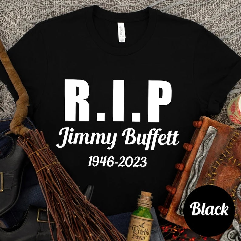 Rip Jimmy Buffett Shirt With Quote, Jimmy Buffett Fan Gift, Parrothead Island Tshirt, Trop Rock Beach Tee Shirt, Beach Lover Fins Up T-Shirt