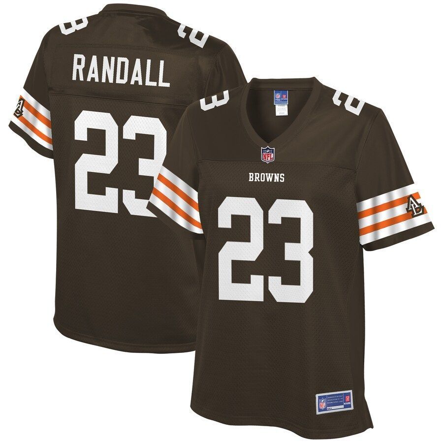 Womens Cleveland Browns Damarious Randall Brown Historic Logo Player Jersey jersey