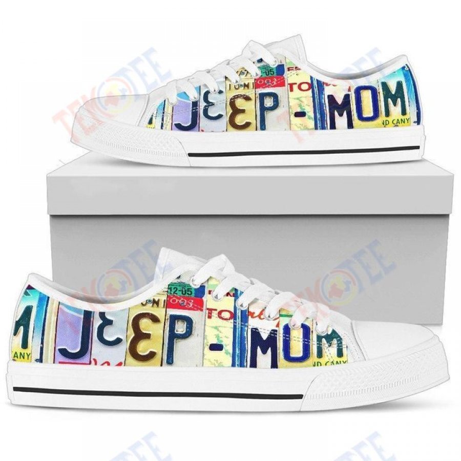 Mens Womens Jeep Mom Low Top Shoes Custom Print Footwear Converse Sneakers TMT730