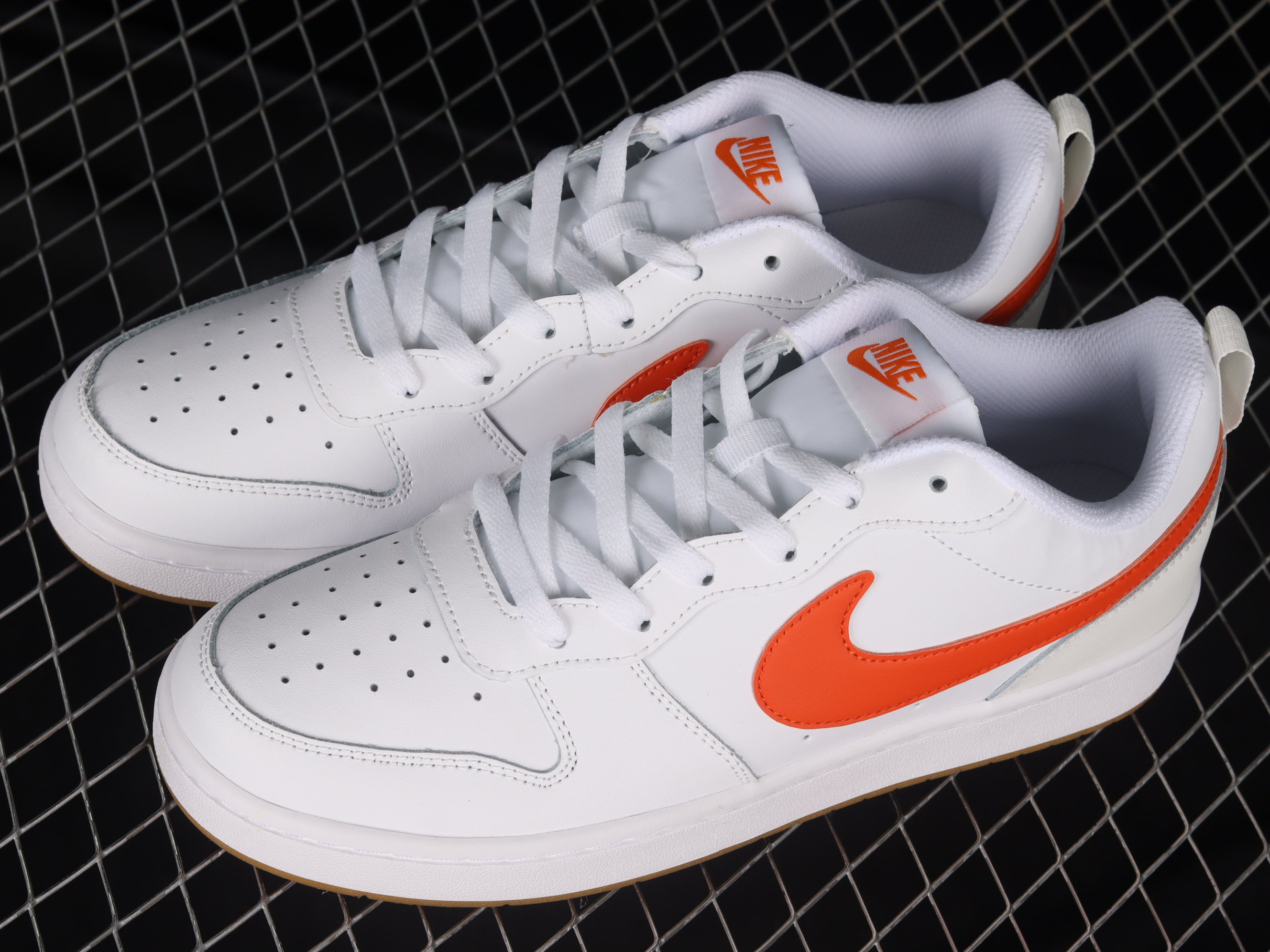 Nike Court Borough Low 2 WhiteOrange Shoes Sneakers SNK398283982