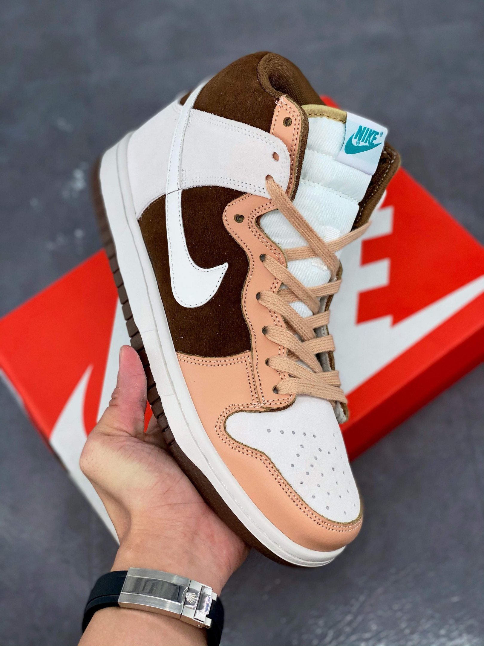 Nike Dunk High SailKhaki-Light Chocolate 5339484