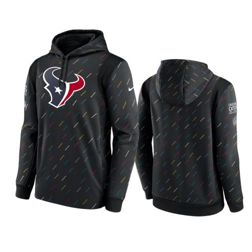 Houston Texans Charcoal Therma Pullover 2021 Crucial Catch Hoodie