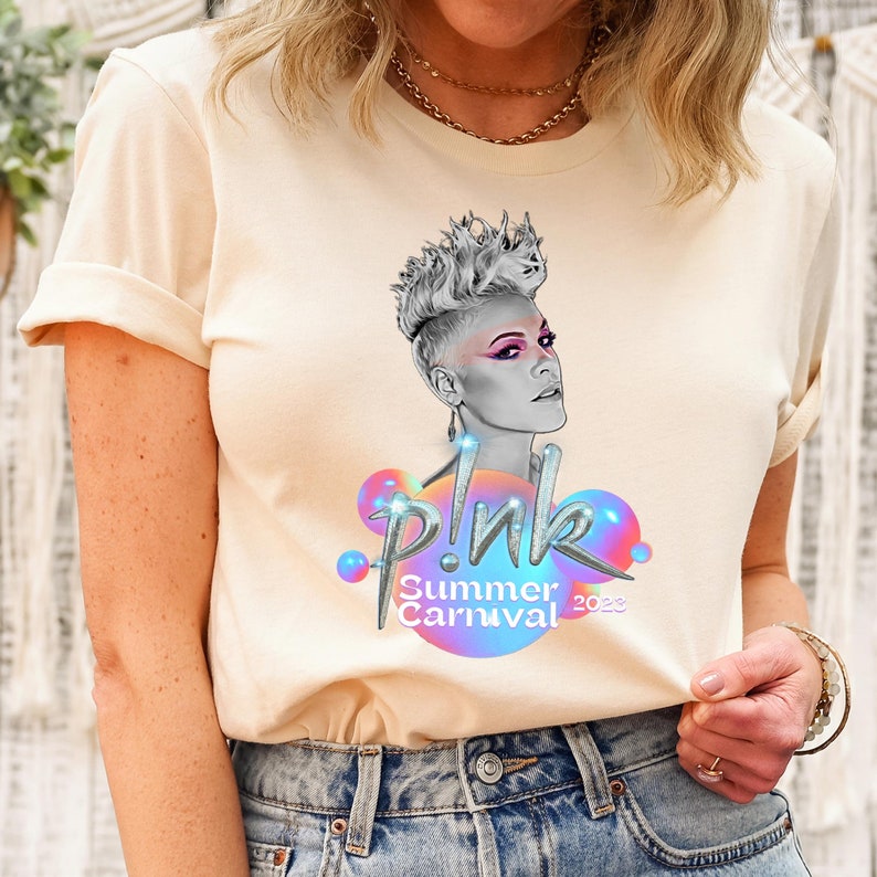 Pink P!Nk Singer Summer Carnival 2023 Tour T-Shirt, Trust Fall Album Shirt, Pink Tour Shirt