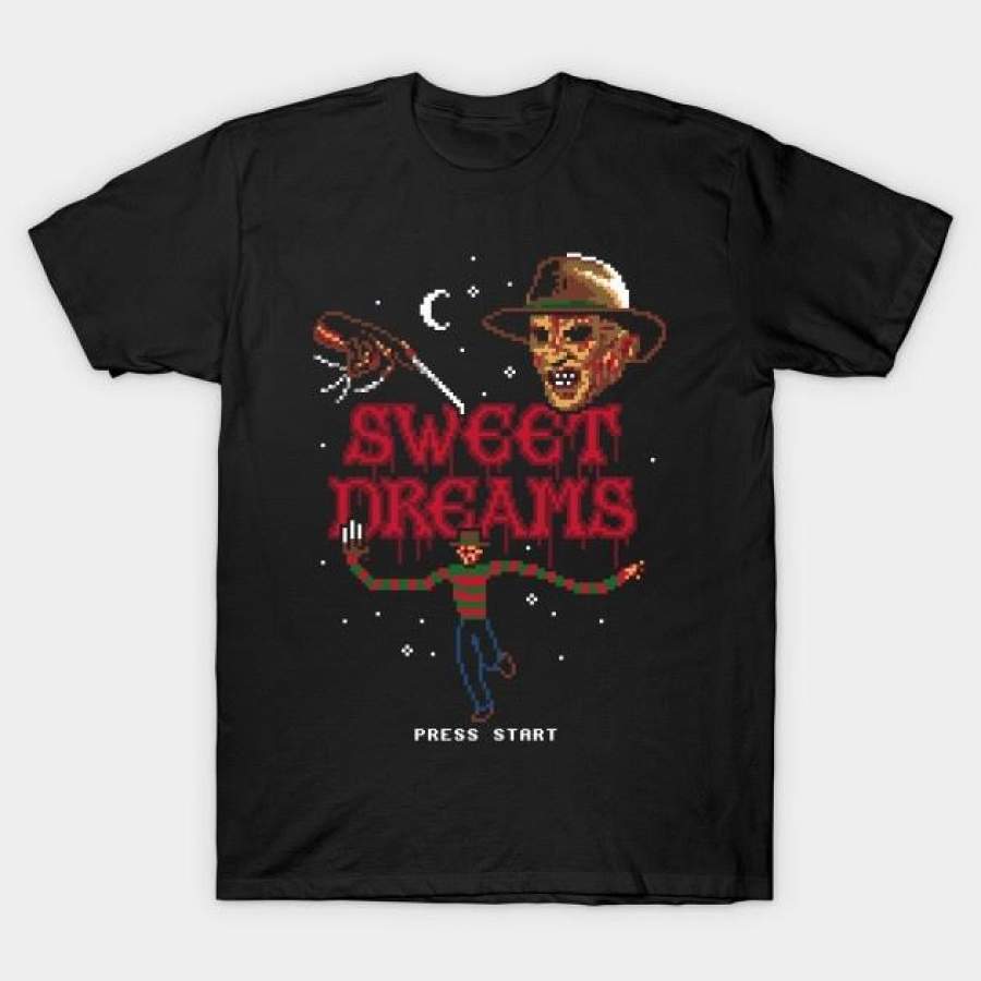 Men’s Fashion Cotton T-shirt A Nightmare on Elm Street Freddy Krueger Funny T-Shirt Mens Loose T Shirts