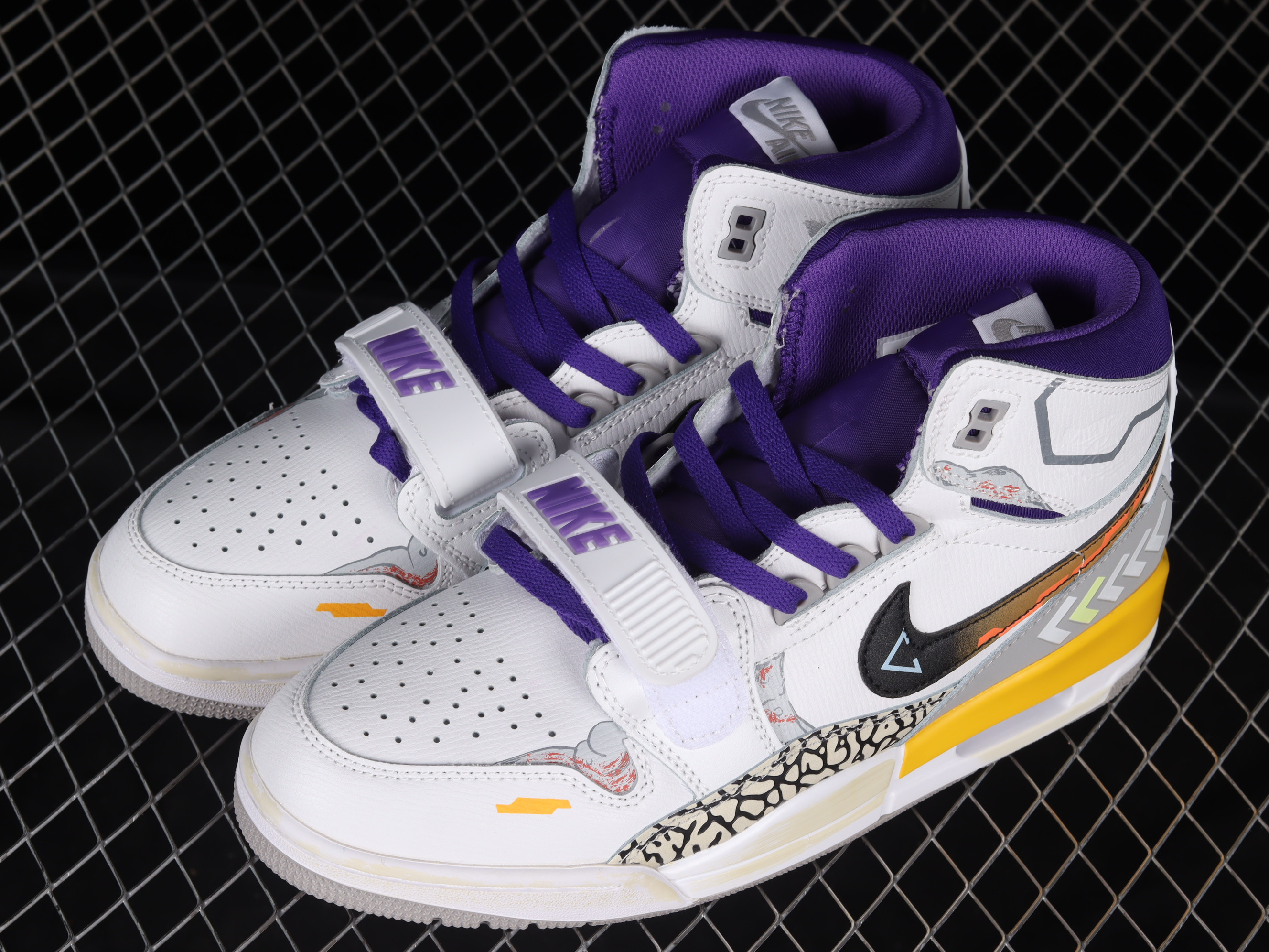 Nike JD Legacy 312 Lakers Shoes Sneakers SNK919793746