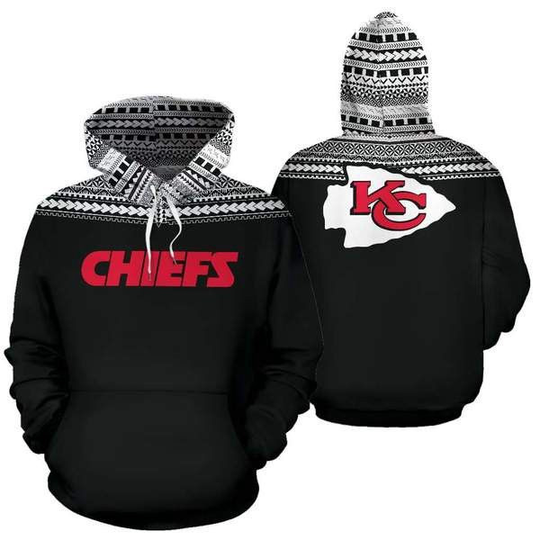 Kansas City Chiefs Maori Tattoo 16 Unisex 3D Hoodie Gift For Fans