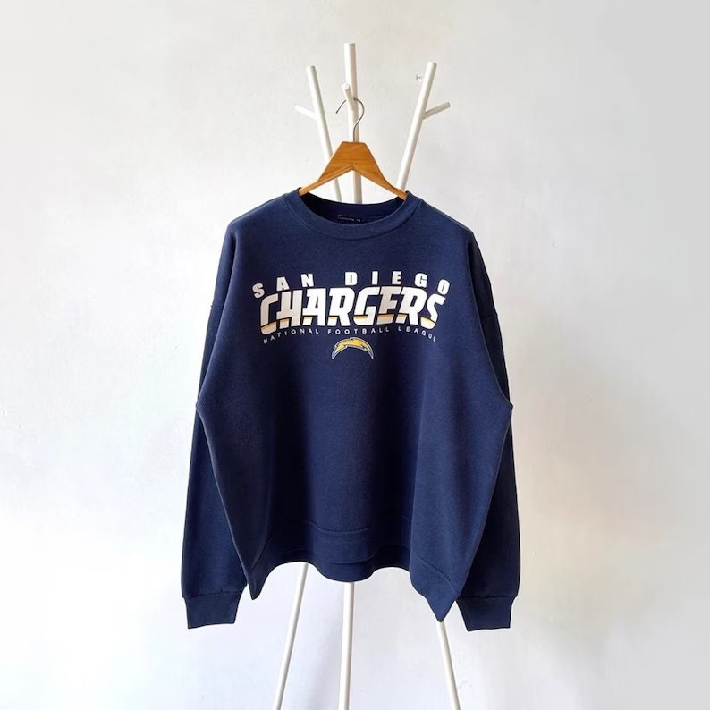 Vintage 90S San Diego Nfl American Chargers Football Shirt/ Sweatshirt, San Diego Sweatshirt, Vintage San Diego Chargers Nfl Sweatshirt