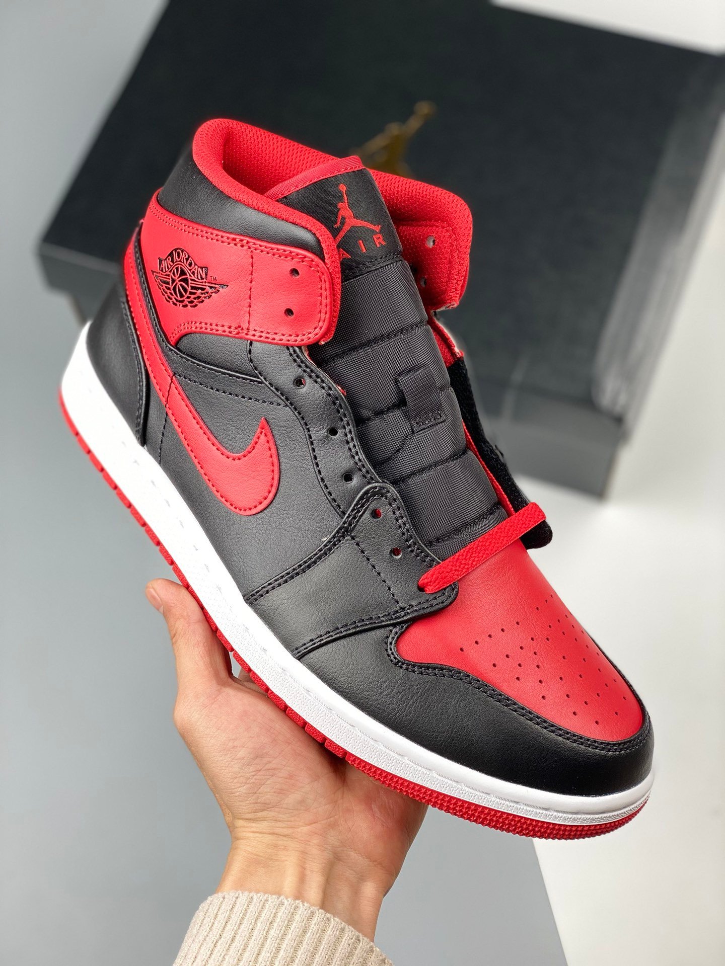 JD 1 Mid ‘Bred’ BlackWhiteFire Red DQ8426-060 5341775