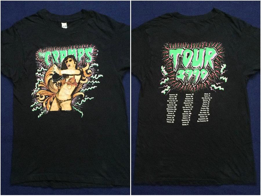 Vintage The Cramps 90s Tour T Shirt black print t shirt