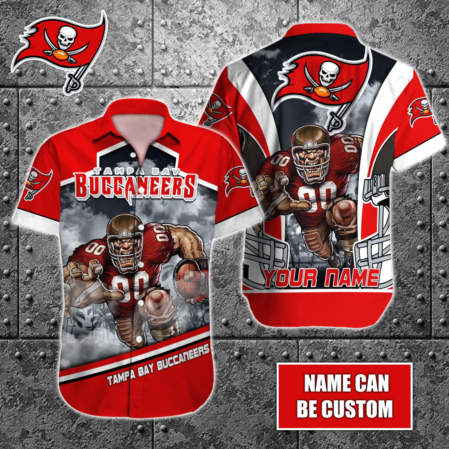 Tampa Bay Buccaneers Nfl-Hawaiian Shirt Custom T-41047