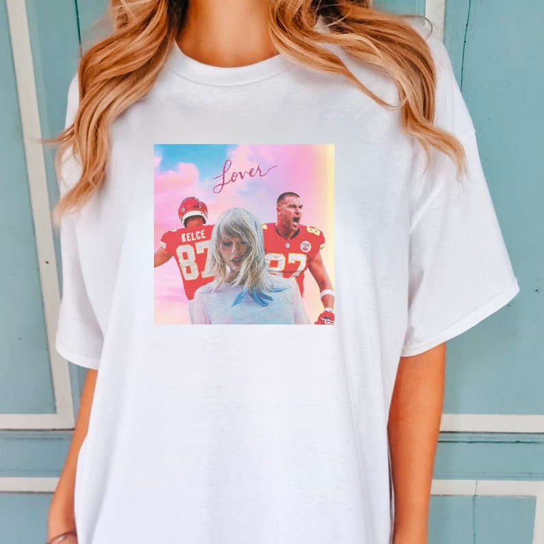Taylor And Travis T Shirt, Travis Kelce T Shirt, Taylor Swift Travis Kelce Shirt, Travis Kelce Lover T Shirt, Taylor Swift Chiefs Shirt