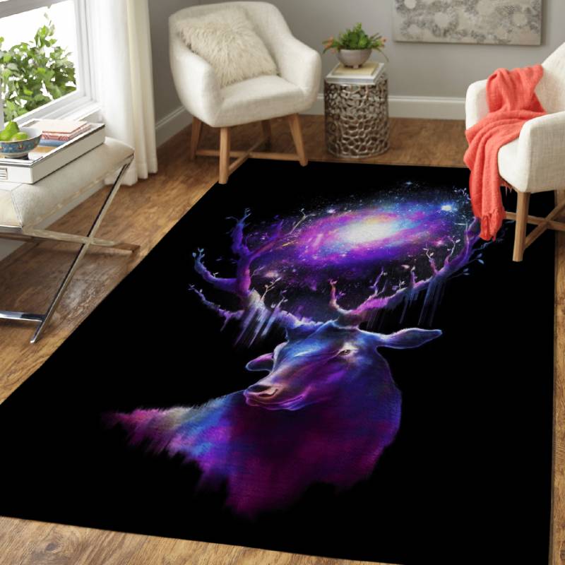 Deer Traveler – Animals Area Rug Carpet