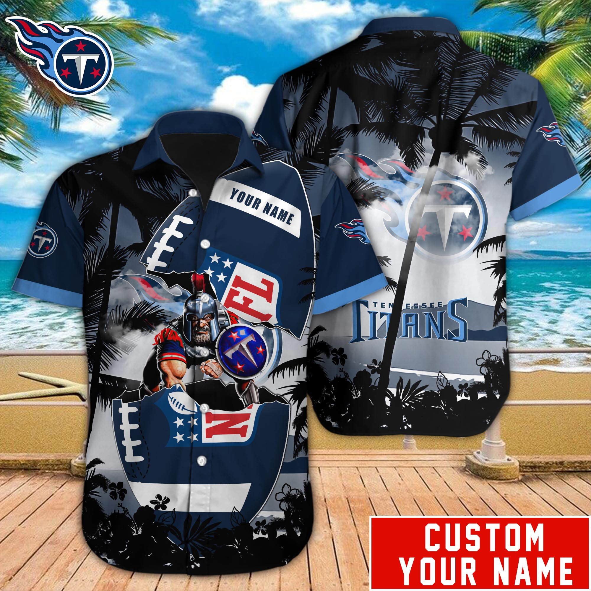 Tennessee Titans Nfl-Hawaiian Shirt Custom M-40723