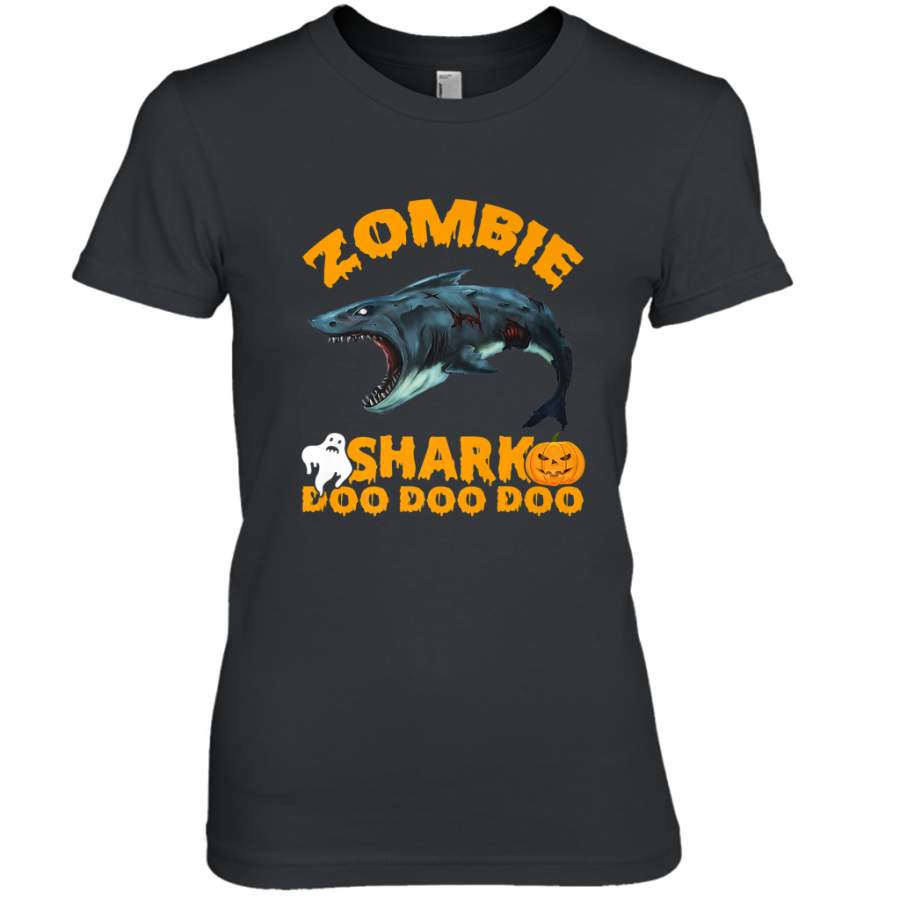 Zombie Shark Doo Doo Doo Halloween Shake Costume Lover Gifts Women’s Premium T-Shirt