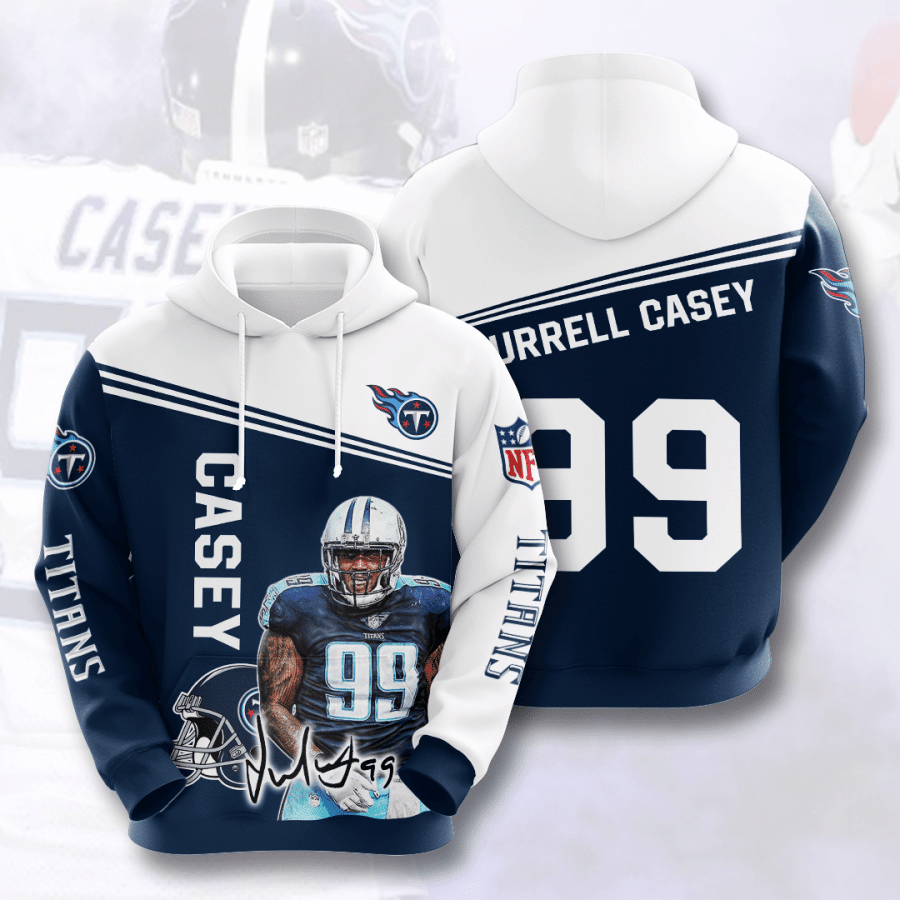 Tennessee Titans Jurrell Casey 61 Unisex 3D Hoodie Gift For Fans