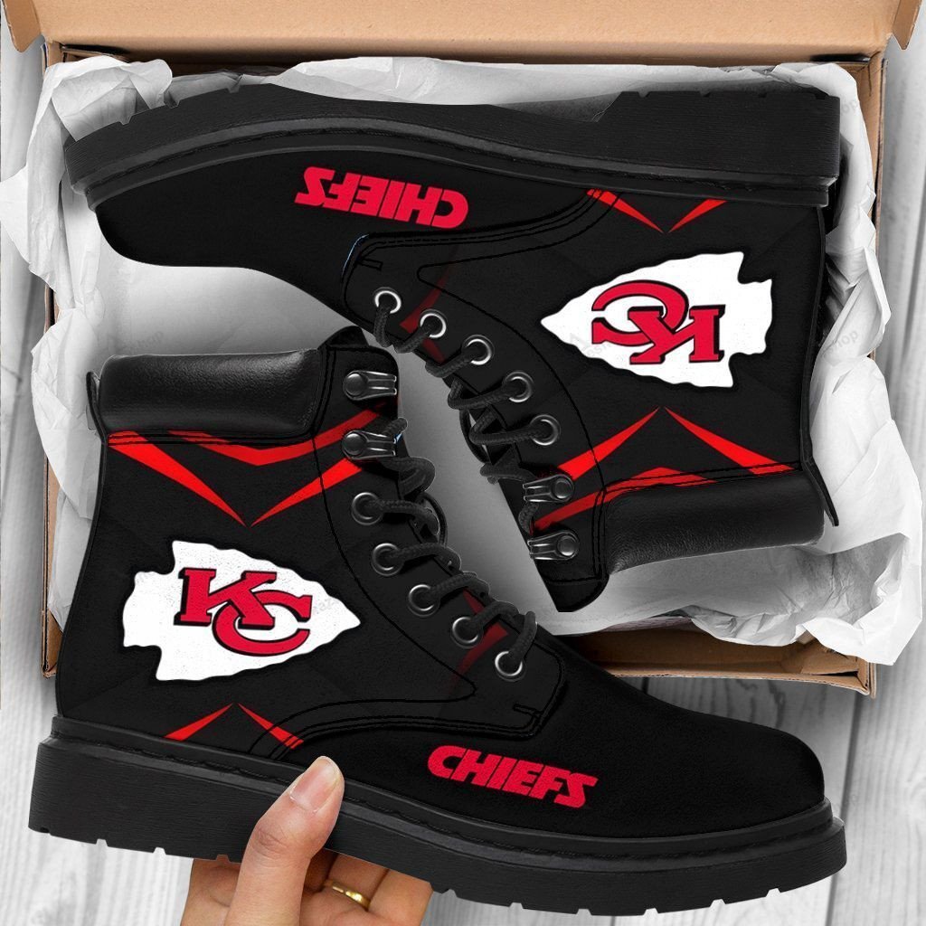 Kansas City Chiefs Boots – Premium Shoes/ Premium Leather Boots – Gift For Sports Lovers 366