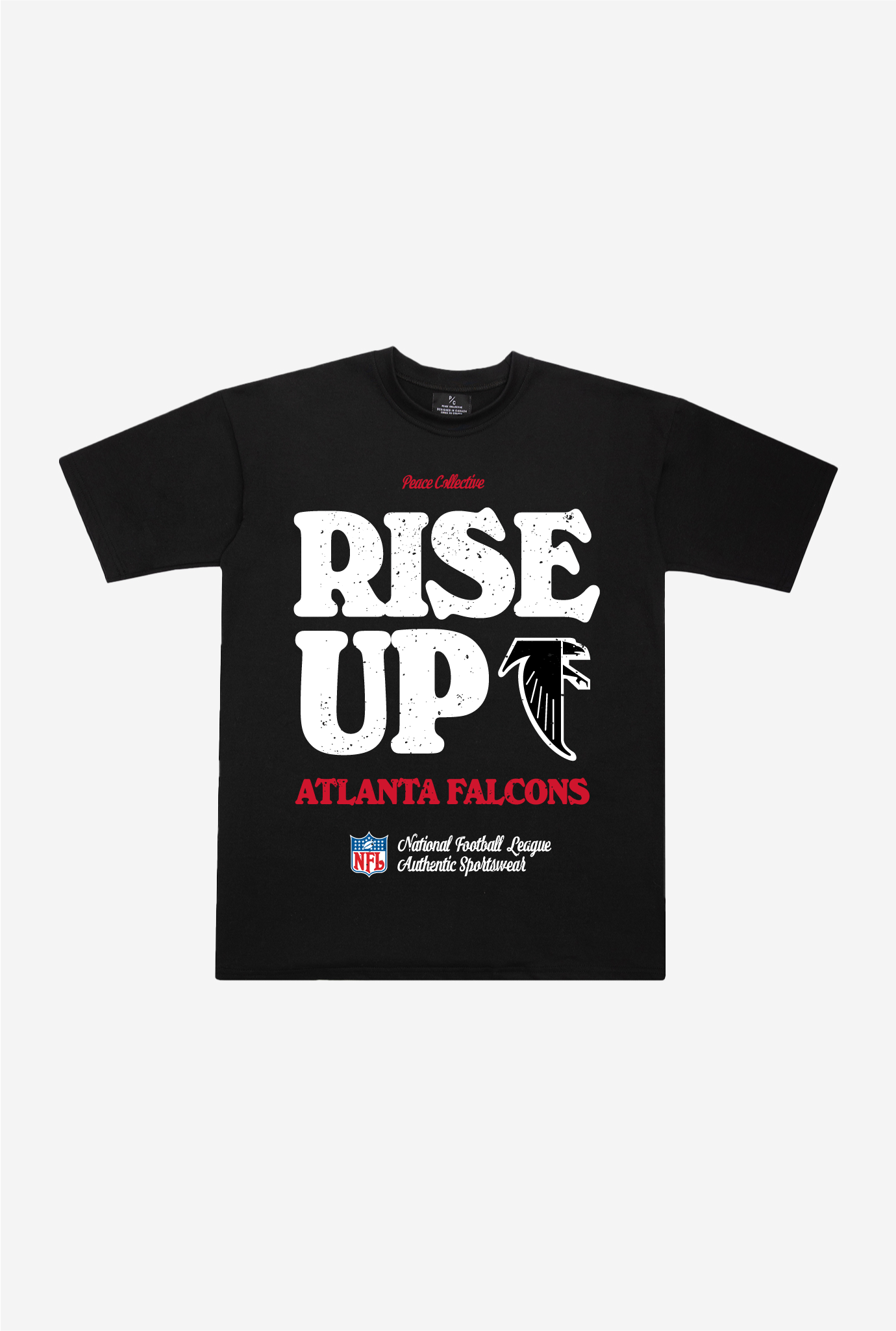 Atlanta Falcons Vintage Ad Heavyweight T-Shirt – Black