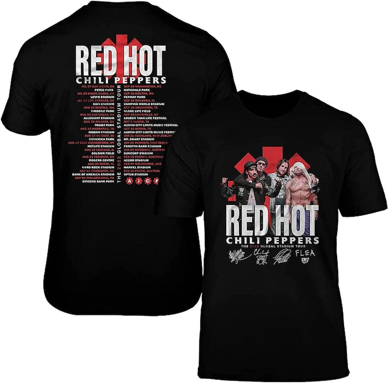 Red Hot Chili Peppers Unlimited Love Tour Shirt, Vintage Red Hot Chili Peppers Band T-Shirt