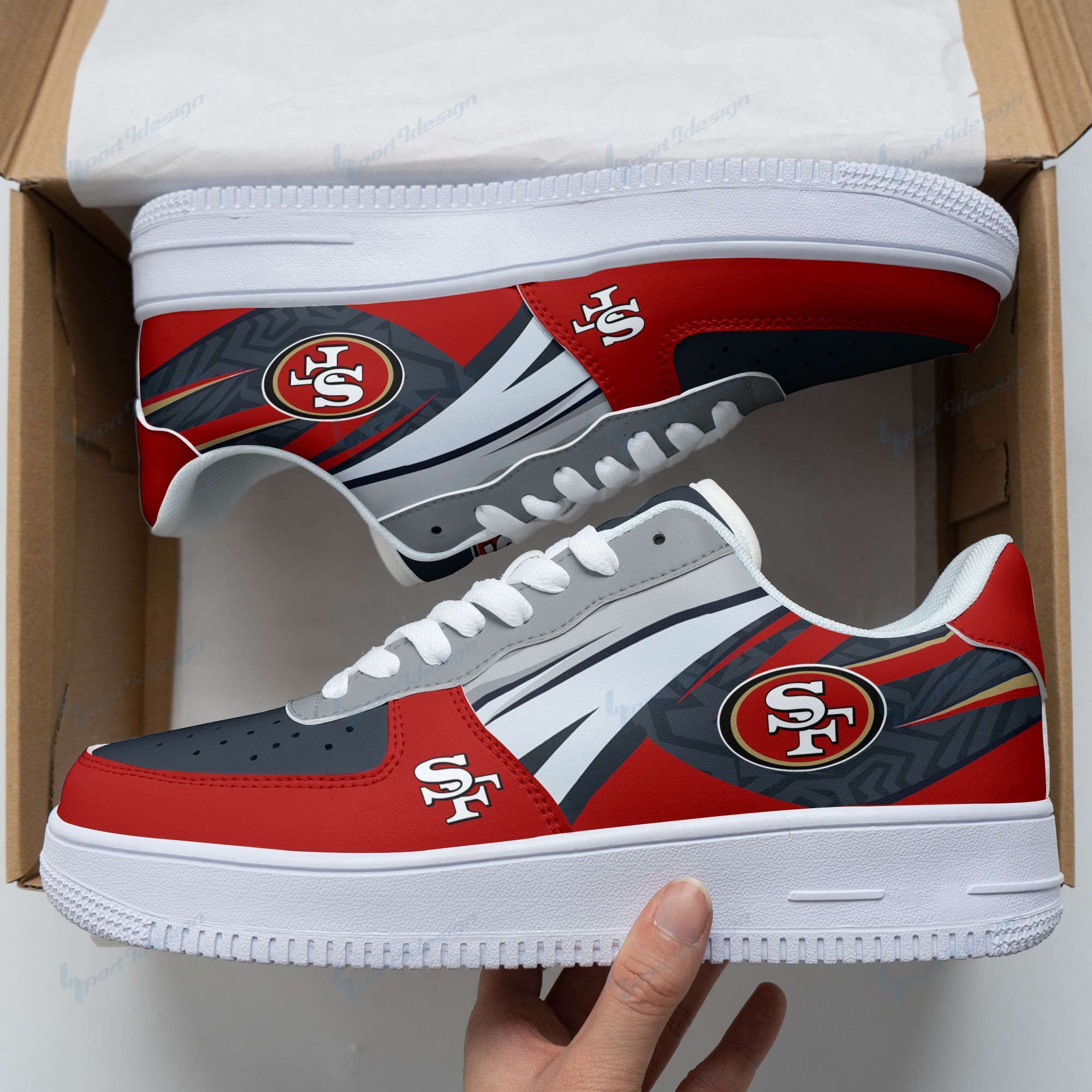 San Francisco 49Ers Af1 Shoes 222 – Donelanetop Store