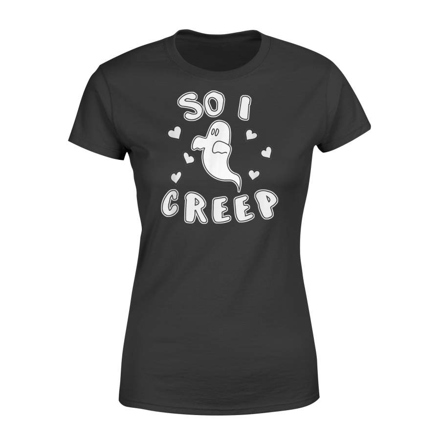 2019 Halloween So I Creep Funny Ghost Hearts – Standard Women’s T-shirt