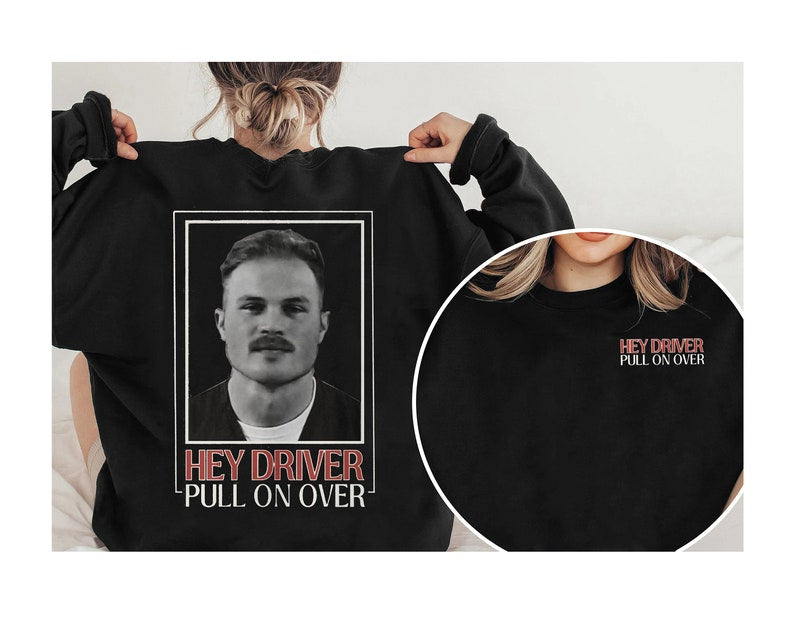 Zach Bryan Mugshot Shirt, Zach Bryan Sweatshirt, Hey Driver, Mugshot Concert T-Shirt, Zach Hey Driver Tshirt, Zach Bryan Fan Gift