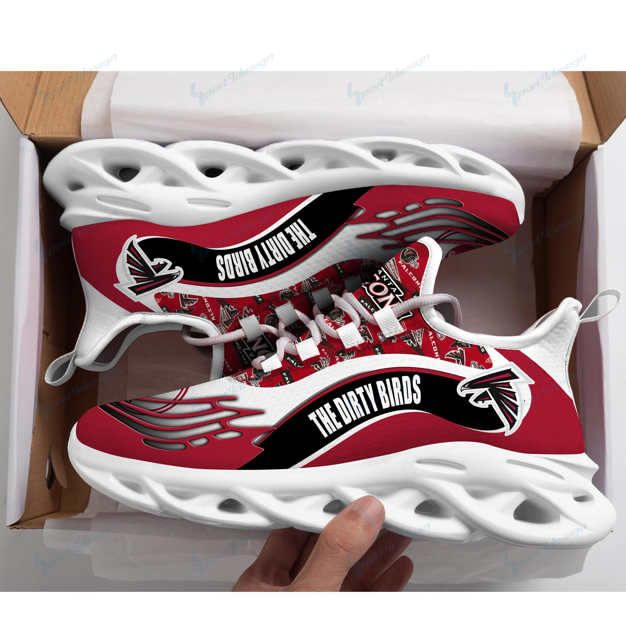 Atlanta Falcons Yezy Running Sneakers Bb179