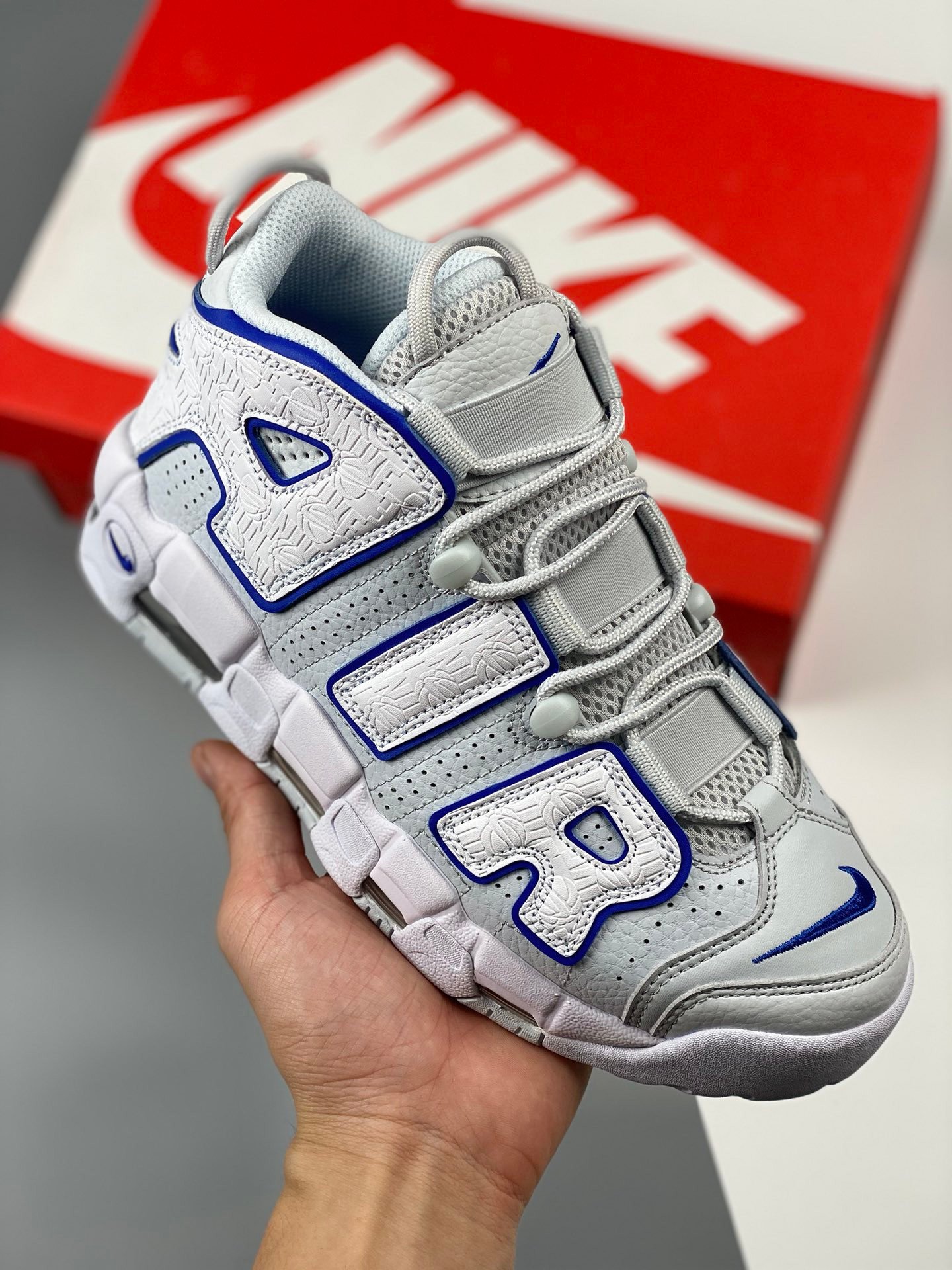 Nike Air More Uptempo Embossed White Game Royal FD0669-100 5338707