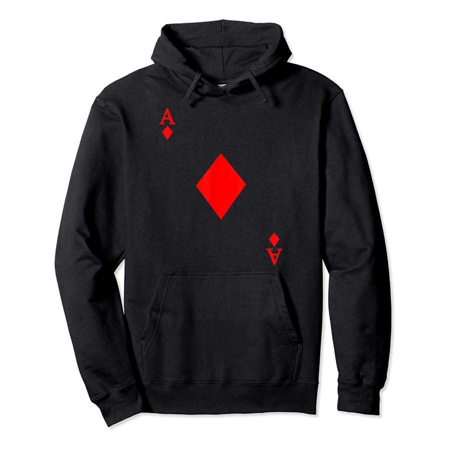 Ace of Diamond Deck of Cards Halloween Costume Hoodie Premium Tee