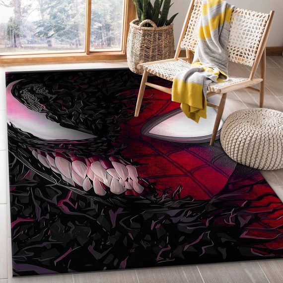 Venom Spider Man Carpet Area Rug Living Room Floor Home Decor