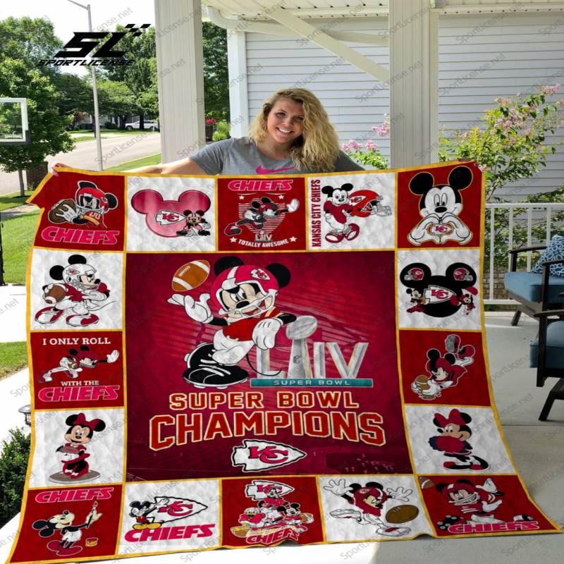 Kansas City Chiefs Super Bowl LIV Quilt Blanket