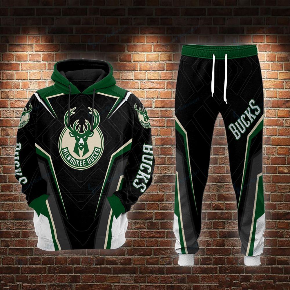 Milwaukee Bucks Joggers/ Hoodie 492