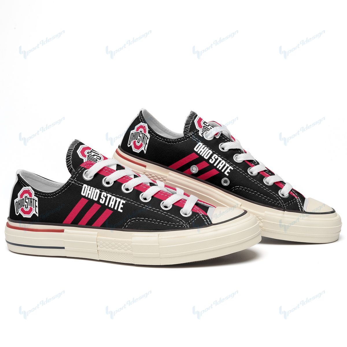 Ohio State Buckeyes New Low Top Canvas Shoes 18