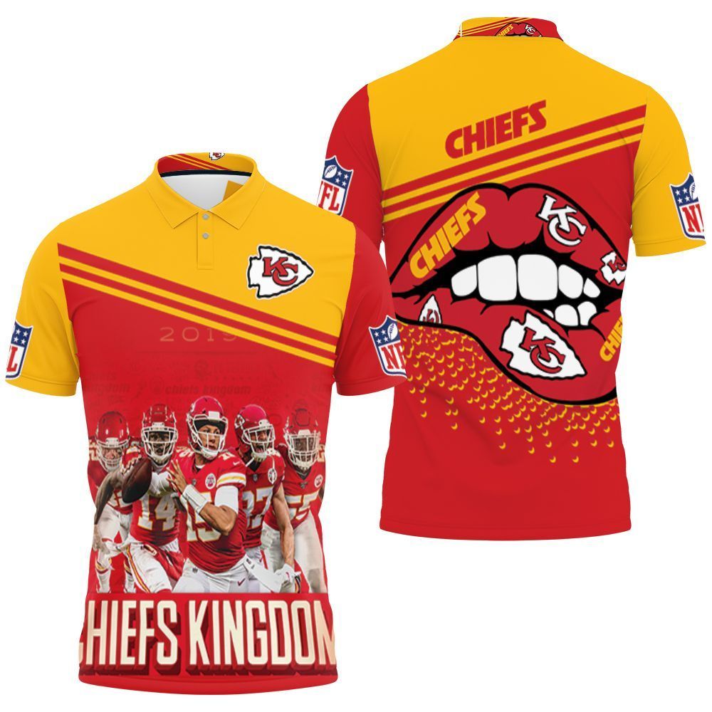 Kansas City Chiefs Kingdom Afc West Division Champions Division Super Bowl 2021 3D Polo Shirt, Jersey