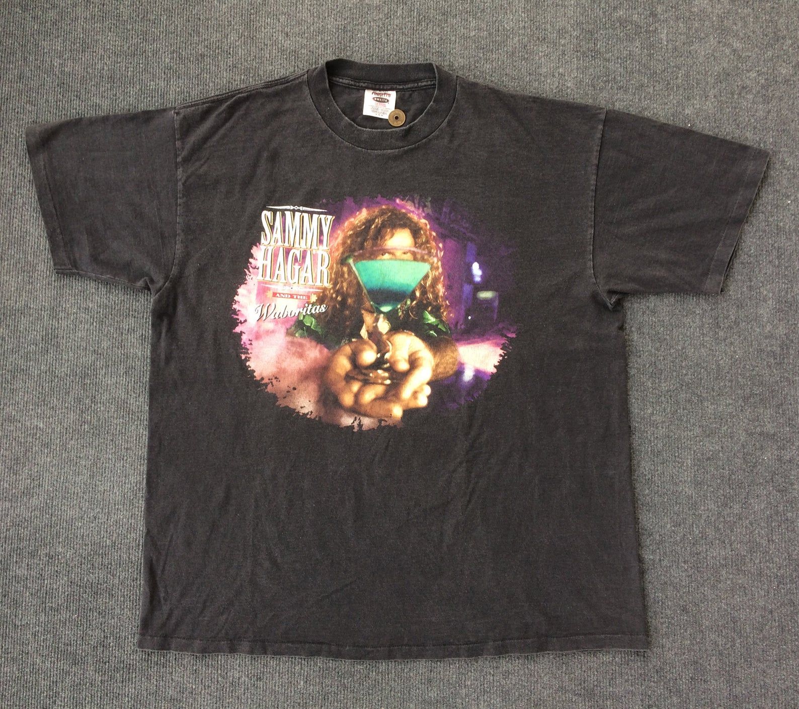 Vintage Vintage Sammy Hagar And The Waboritas Music 90s Tour Promo Rare T Shirt