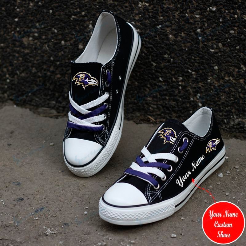 Baltimore Ravens Personalized New Low Top 025