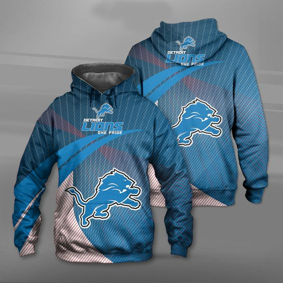 Detroit Lions 02 45 Unisex 3D Hoodie Gift For Fans