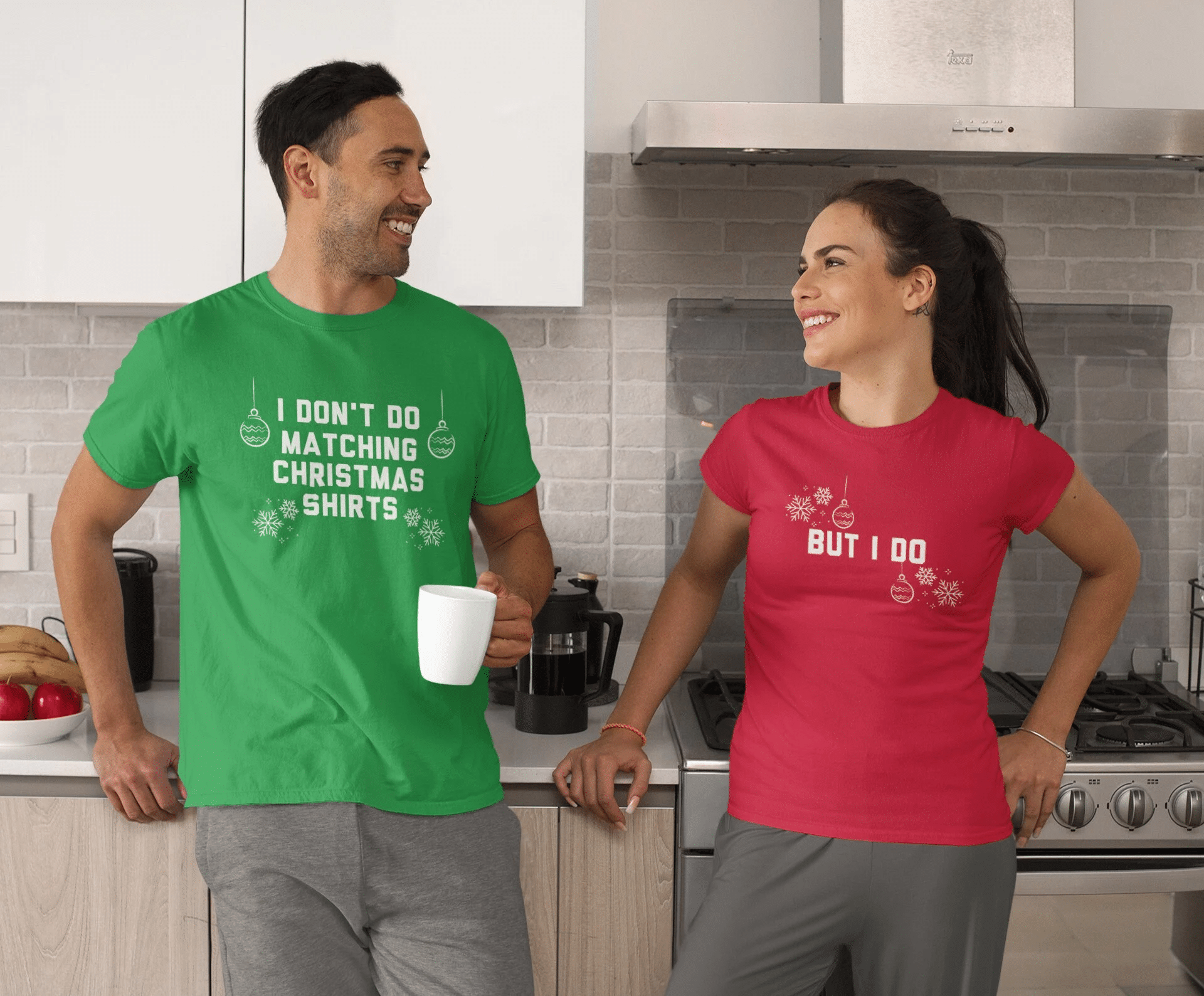 Couple Shirts I Don'T Do Matching Christmas Shirt - But I Do Matching Couple, Valentine Gifts, Christmas Gift Graphic Unisex T Shirt, Sweatshirt, Hoodie Size S - 5Xl