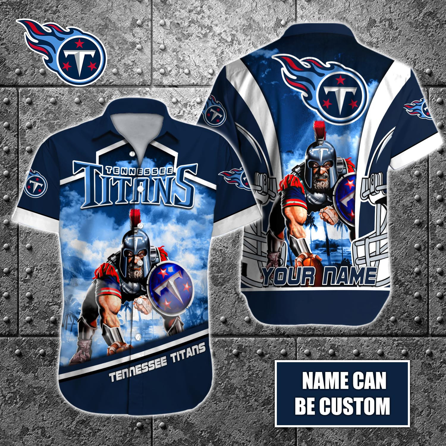 Tennessee Titans Nfl-Hawaiian Shirt Custom T-41047