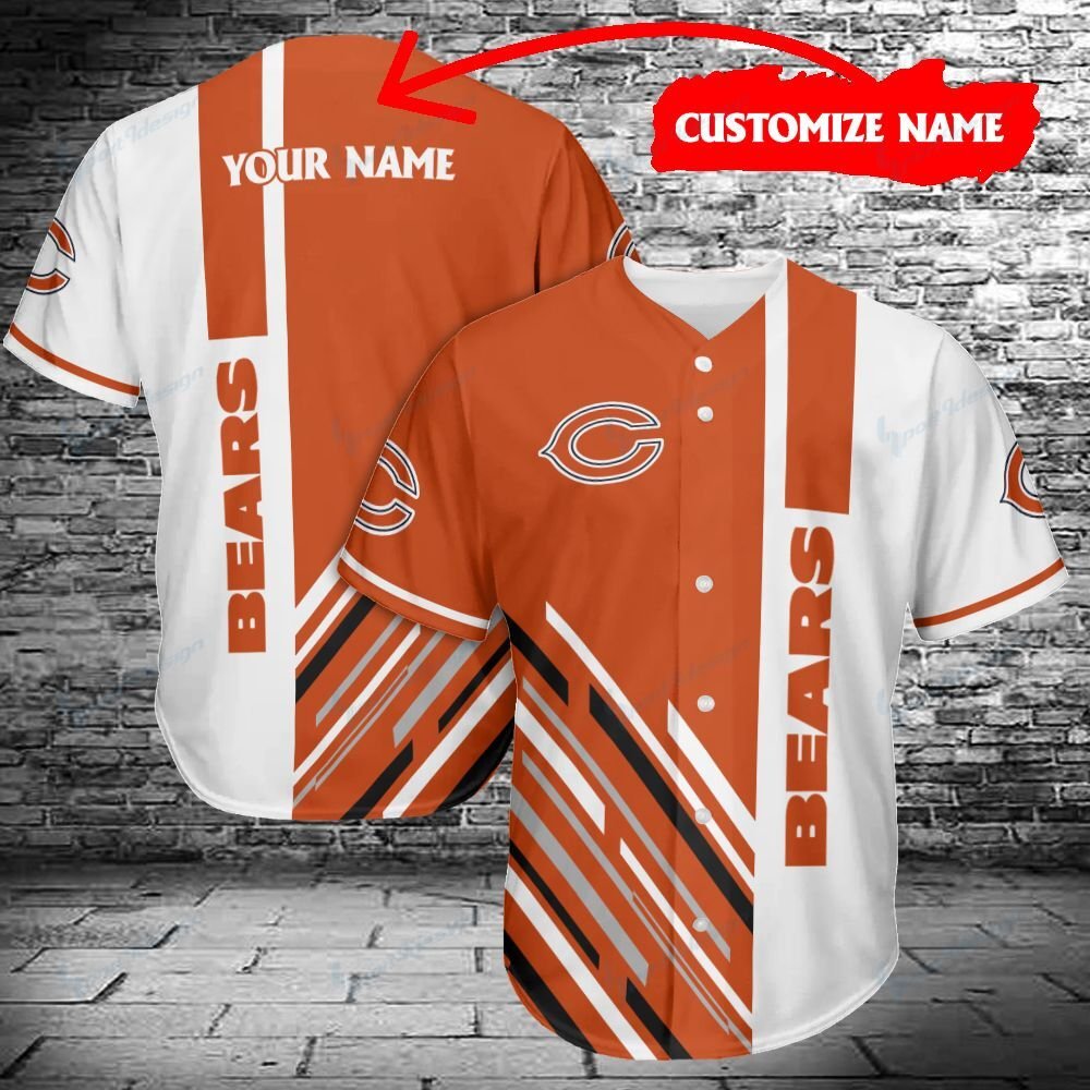 Chicago Bears Personalized Baseball Jersey 452